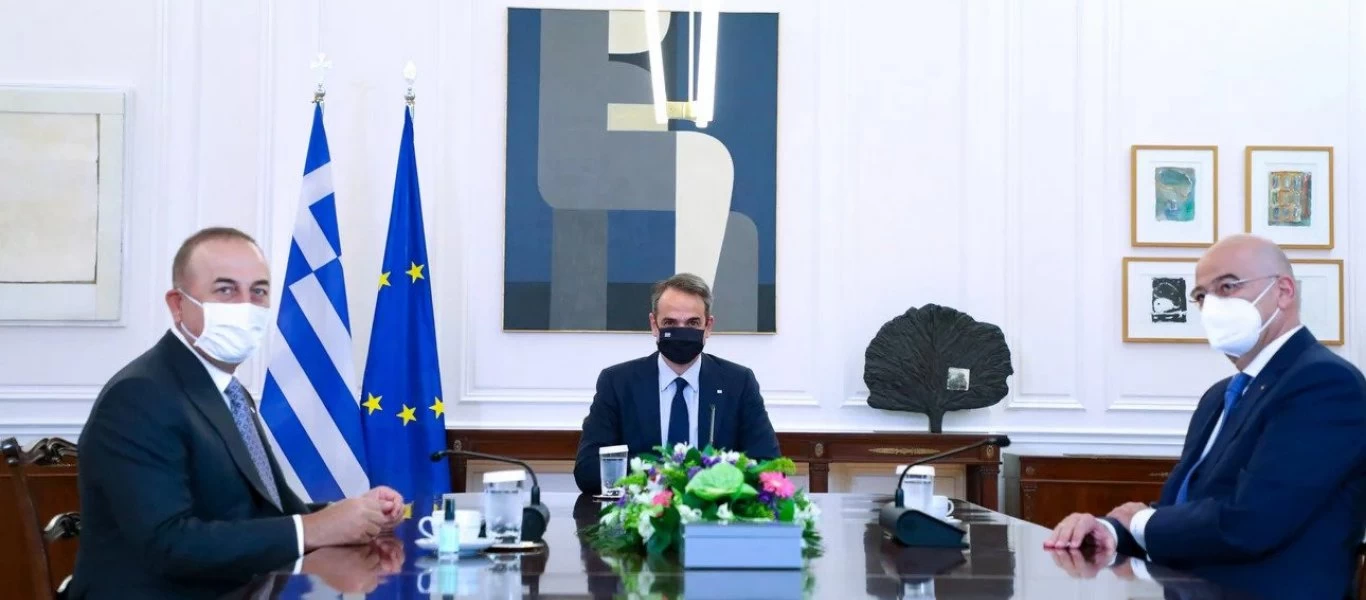 Με 51 παραβιάσεις του ΕΕΧ & δήλωση ότι «η Ελλάδα είναι παράνομη χώρα» υποδέχθηκε τον Μ.Τσαβούσογλου ο Κ.Μητσοτάκης!